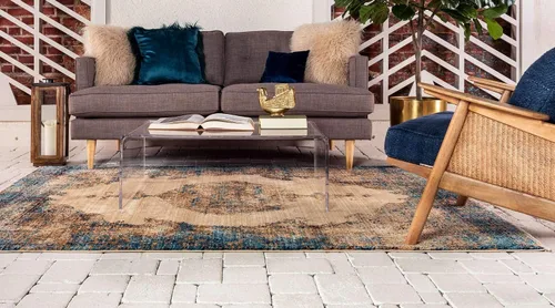 Miniatura 3 de Unique Loom Dorchester Collection - Alfombra rectangular de 4 pies 1 pulgada x 6 pies 1 pulgada, color beige y negro