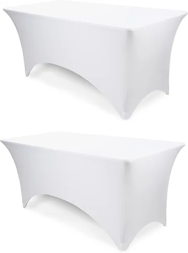 Miniatura 18 de Pomp Mantel elástico de elastano color antracita de 4 pies, resistente a las arrugas y a las manchas, tela de alta calidad de fácil cuidado, se