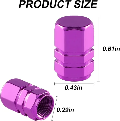 Miniatura 2 de alpmosn Tapas de Vástago de Válvula de Neumático de Aluminio, Cubre Válvulas de Rueda, Tapa de Neumático a Prueba de Polvo, Accesorios Universales