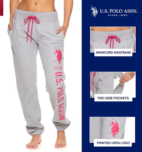 Miniatura 2 de EE.UU. Polo Assn. Essentials - Pantalones deportivos para mujer, pantalones deportivos de rizo francés - Ropa de descanso para mujer