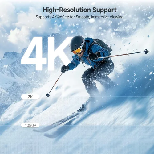Miniatura 3 de Cable Matters Cable unidireccional USB-C a Mini DisplayPort – 6 pies, hasta 4K a 60 Hz – [Solo hosts USB-C a monitores Mini DP]