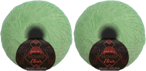 Miniatura 27 de JubileeYarn Mohair Elixir Yarn - 50g/Skein Baby Wool Blend - Cosmopolitan - 1 Skein