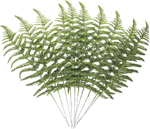 Púas y aerosoles para árbol de Navidad: hojas de purpurina de Navidad, hojas artificiales con purpurina, adorno colgante para árbol de Navidad,