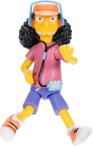 Miniatura 11 de JAKKS Pacific Disney - Figuras de acción de Los Simpson, paquete de 4 figuras coleccionables de 5 pulgadas de Wave 1, Homer, Bart, Groundskeeper