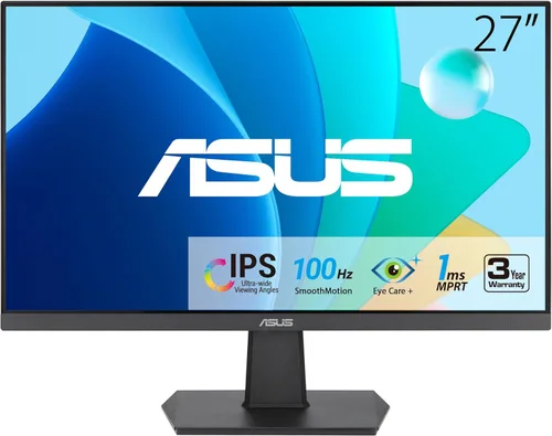 Miniatura 13 de ASUS Monitor de escritorio de 27 pulgadas, Full HD (1920 x 1080), IPS, 75Hz, sincronización adaptativa, HDMI, D-Sub, sin marco, VA27EHE