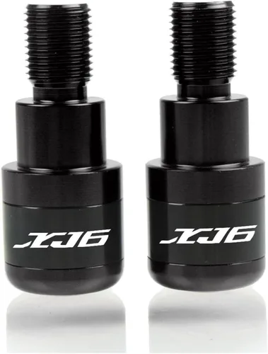Miniatura 3 de Accesorios de motocicleta extremos manillar Grips Bar End Caps para Yamaha XJ6 Diversion 2009-2016 2010 2011 2012 2013 2014 2015 XJ 6 (color: negro)