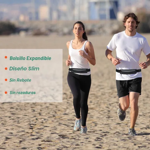 Miniatura 8 de Cangurera delgada para correr para hombres y mujeres, soporte para teléfono para correr, bolsa de cintura para entrenamiento, cinturón de dinero
