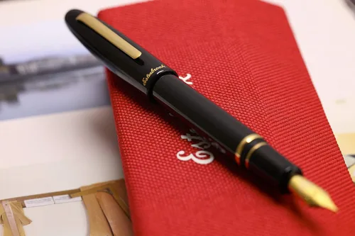 Miniatura 3 de Esterbrook Pluma Estilográfica Ebony Black With Gold Trim - Punta mediana