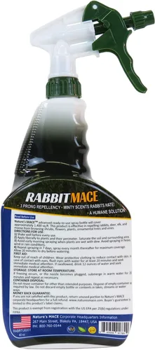 Miniatura 2 de Nature's Mace Spray repelente de conejo listo para usar, para exteriores, aroma a menta, seguro para personas, mascotas y plantas, protege el jardín