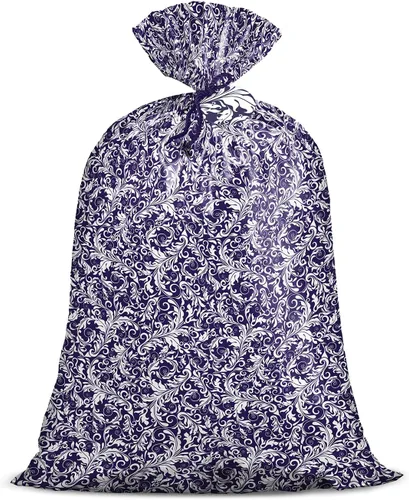 Loveinside Bolsa de Regalo de Plástico Grande Jumbo, Bolsa de Plástico de Diseño Floral con Etiqueta y Lazo para Cumpleaños, Día de la Madre, Boda -