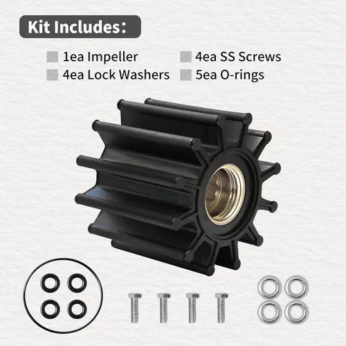 Miniatura 6 de El kit de reparación del impulsor roscado de la bomba de agua de mar reemplaza a Volvo Penta 21700445, se adapta a modelos de motor de gasolina V6