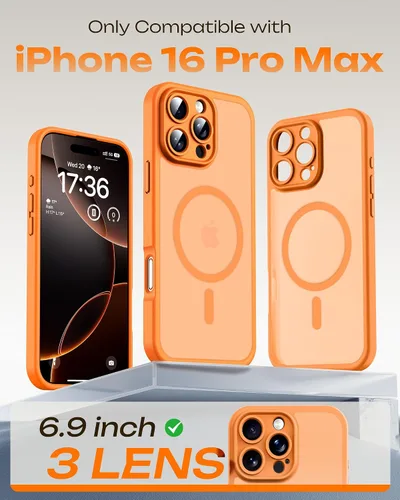 Miniatura 609 de TOCOL Funda para iPhone 11, compatible con Magsafe, protección completa de cámara, imanes integrados, protección contra caídas, funda translúcida