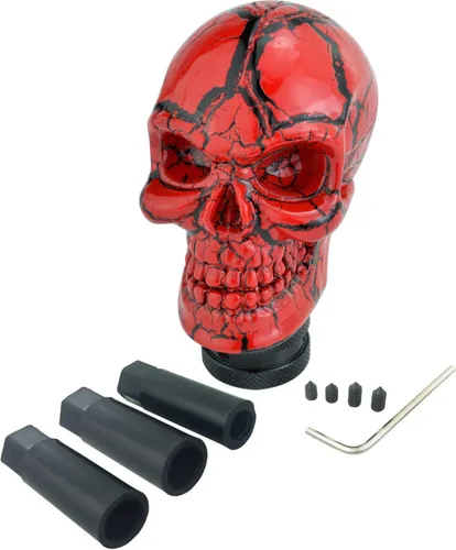 Miniatura 9 de Pomo de palanca de cambios de carreras de esqueleto para coche, palanca de cambios de calavera, se adapta a la mayoría de transmisiones automáticas