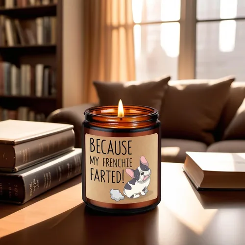 Miniatura 5 de Velas LEADO, regalos de bulldog francés para mujeres, hombres - divertidos regalos de bulldog para dueños de bulldog francés, papá de bulldog, mamá