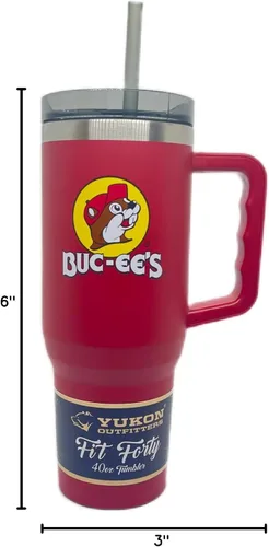 Miniatura 5 de Buc-ee's Vaso aislado con adhesivo del orgullo de Estados Unidos