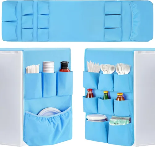 Miniatura 9 de Mini organizador extendido para nevera, 55 x 13 pulgadas, organizador de almacenamiento para el regreso a la escuela, dormitorio y oficina, sobre