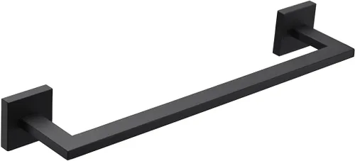 Miniatura 13 de Miyili Toallero de baño de 30 pulgadas de acero inoxidable, accesorios de baño modernos para montaje en pared, negro mate, A06B75A