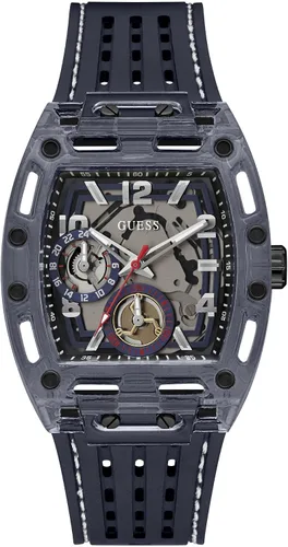 Miniatura 20 de Guess Men's GW0G Series Analog Trend Watch Polycarbonate Case Silicone Bracelet 50M Water Resistance