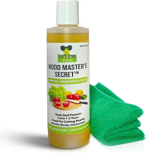 Miniatura 6 de Wood Master's Secret - Tabla de cortar no tóxica, apta para alimentos, acondicionador y sellador. Supera las regulaciones de superficies de contacto