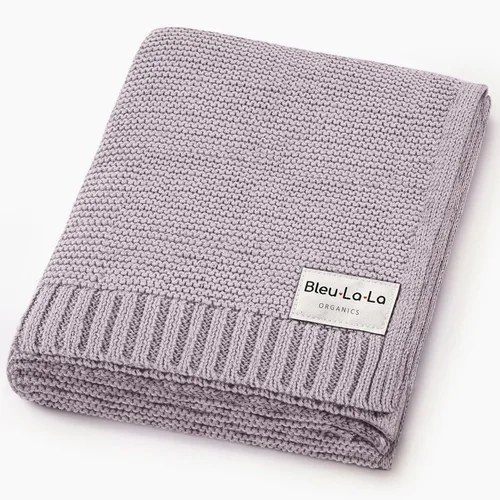 Miniatura 23 de Heritage Knit Manta Envolvente de Recepción de Algodón Orgánico para Niñas - Manta Envolvente Edredón de Punto de Algodón Orgánico de Lujo 100% 04