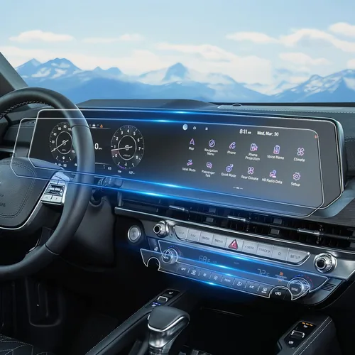 Miniatura 21 de Protector de pantalla táctil de 11.6 pulgadas para Subaru Outback y Legacy de vidrio templado brillante 2020 2021 2022 2023 2024 2025 - Accesorios