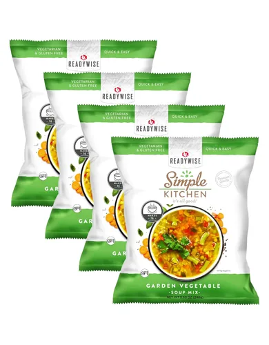 Miniatura 9 de Simple Kitchen - Mezcla de sopa de queso y brócoli, 17 porciones para preparación de comidas, vegetariana, sin gluten y liofilizada, sopa de brócoli