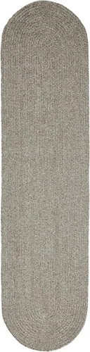 Miniatura 33 de BNM - Alfombra ovalada bohemia para interiores y exteriores con patrón trenzado sólido, perfecta para patio trasero, patio, oficina, sala de estar
