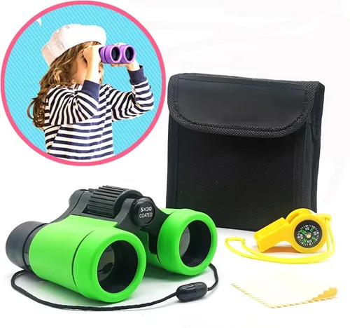 Miniatura 14 de Binoculares para niños, los mejores regalos para niños de 3 a 12 años, óptica de alta resolución, a prueba de golpes, mini binoculares para niños