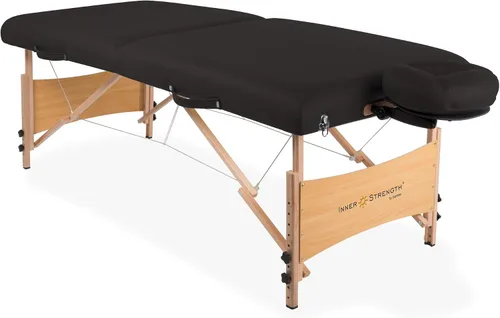 INNER STRENGTH Paquete de mesa de masaje portátil ELEMENTO – Incluye soporte facial ajustable de lujo, almohada facial y funda de transporte Ágata