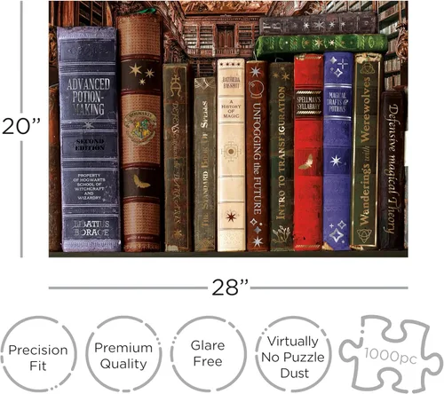 Miniatura 2 de AQUARIUS Rompecabezas de libros de hechizos y pociones (rompecabezas de 1000 piezas), sin deslumbramiento, ajuste de precisión, 22 x 28 pulgadas