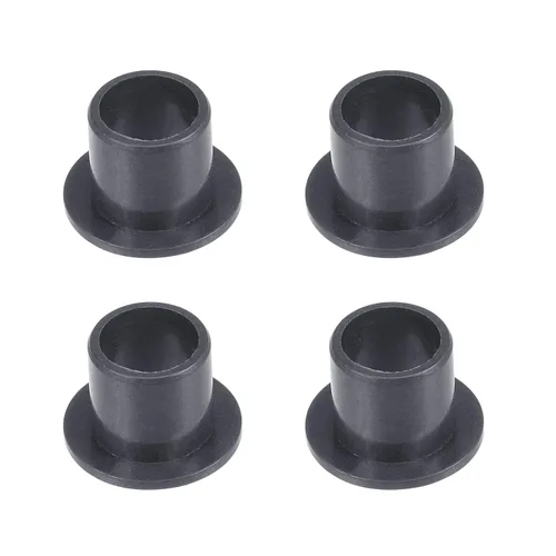 Miniatura 15 de uxcell - Cojinetes de manga con brida, 12 mm de diámetro interior, 14 mm de diámetro exterior, 10 mm de longitud, buje sin aceite envuelto en POM