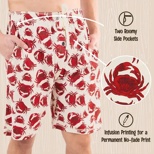 Miniatura 138 de Lazy One - Pantalones cortos de pijama para hombre, ropa de dormir
