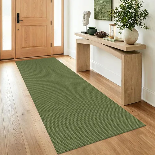 Miniatura 127 de IOHOUZE Alfombra de Área Lavable 4x6 Antideslizante con Respaldo de Goma Alfombras Tejidas para Entrada Interior Alfombras de Dormitorio Alfombra