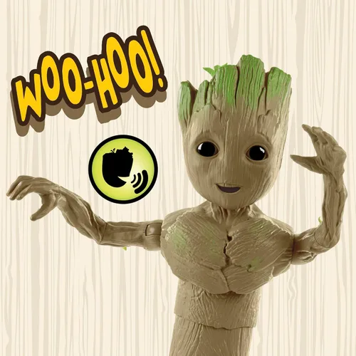 Miniatura 11 de Marvel Studios I Am Groot Groove 'N Grow Groot, figura de acción interactiva de 13.5 pulgadas, responde a la música y los sonidos, juguetes