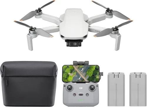 Miniatura 14 de DJI Mini 2 Fly More Combo – Dron plegable ultraligero, cardán de 3 ejes con cámara 4K, fotos de 12 MP, tiempo de vuelo de 31 minutos, transmisión