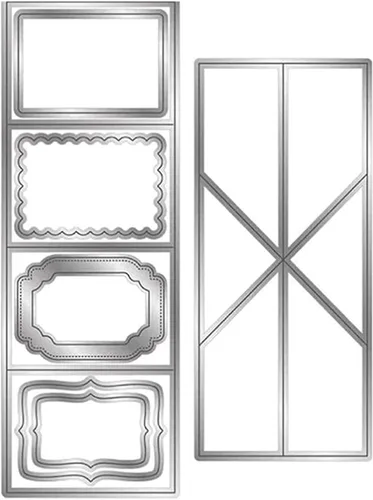 Miniatura 9 de Mvchifay Plantillas de metal para álbumes de recortes, herramientas de bricolaje, manualidades, acero al carbono, plantilla de grabado para hacer