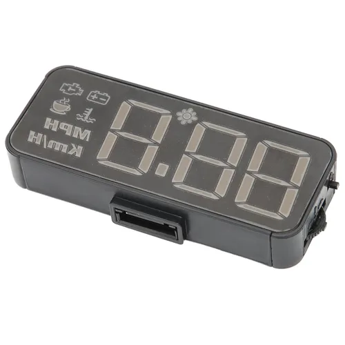 Miniatura 2 de Coche HUD Display Remaining Recordatorio Brillo Ajustable Multifunción Temperatura Voltímetro Digital Velocímetro para Coche OBD II 2008