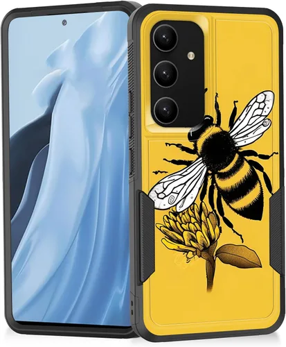 Miniatura 158 de Funda para Galaxy A14 5G, resistente de doble capa híbrida de policarbonato duro, goma suave, a prueba de golpes, funda protectora resistente