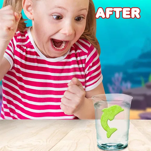 Miniatura 6 de ArtCreativity Magic Growing Sea Life - Cápsulas de animales marinos, 2 paquetes, 24 cápsulas expandibles de animales, crecer en agua, lindo