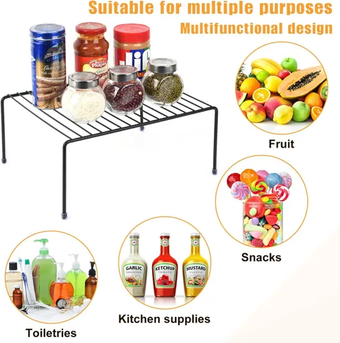 Miniatura 2 de Estante de almacenamiento mediano (13.1 x 10.2 pulgadas), estantes de cocina, mostrador de cocina y estante de gabinete, organizador