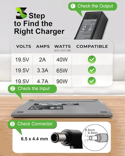 Miniatura 2 de Cargador para portátil de 90 W, 19,5 V, 4,7 A, compatible con Sony Vaio VGP PCG Series, cable de alimentación de 19,5 V con Bravia TV KDL Series