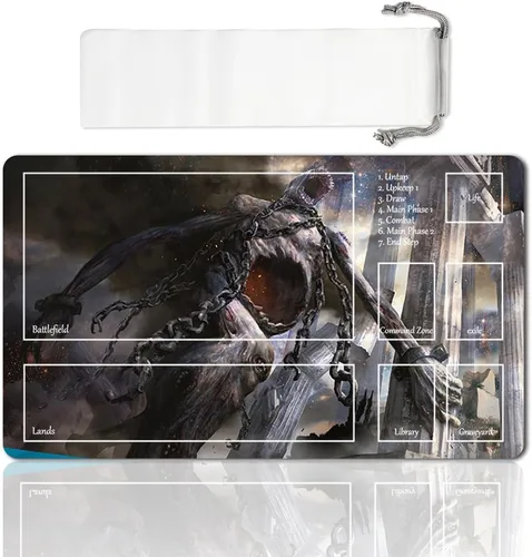 Miniatura 7 de Juego de mesa MTG Playmat Games Tamaño 60X35 cm CCG Compatible para TCG RPG CCG Play Mats (Ajani Steadfast-Zone)