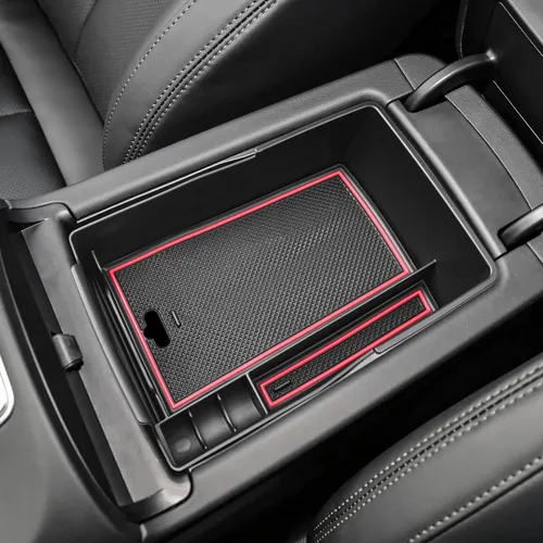 Miniatura 7 de EDBETOS Bandeja Organizadora de Consola Central Compatible con Hyundai Santa Fe TM 2021 2022 2023 Accesorios y Santa Fe SEL 2022 2023 Caja de Rojo