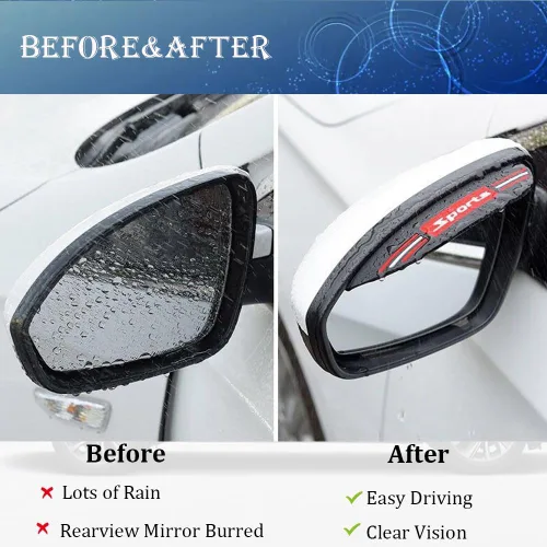 Miniatura 2 de Protector de Lluvia para Espejo Retrovisor, Película Protectora contra la Lluvia para Espejo de Vehículo, Protector de Visor para la mayoría