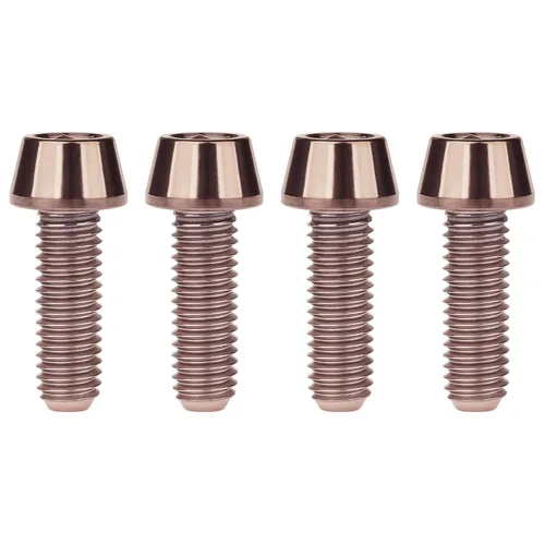 Miniatura 94 de Titanio Ti M6 x 10 16 18 20 25 30 35 40 45 50 55 60 2.559 in Allen - Tornillos hexagonales de 2.559 in, tornillos cónicos, paquete de 4