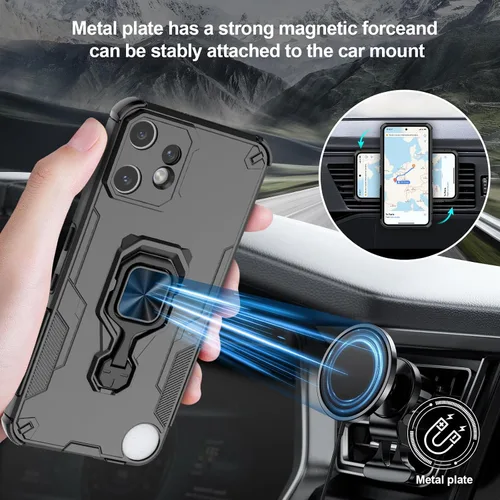 Miniatura 4 de Funda para Nothing CMF Phone 2 Pro, funda de teléfono a prueba de golpes, de grado militar, funda personalizada resistente con soporte de metal