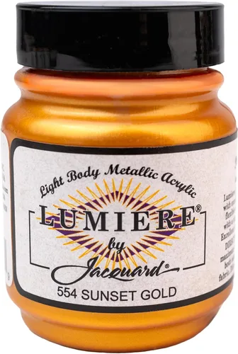 Miniatura 39 de Jacquard Lumiere Pintura para Tela de 2.25oz Turquesa Nacarado - Pintura Metálica para Tela, Cuero, Lienzo, Papel y Madera - Pintura Acrílica