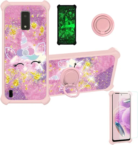 Miniatura 89 de jioeuinly JSF-DJS - Funda compatible con Nothing Phone 2a con protector de pantalla de vidrio templado, policarbonato duro + silicona suave, soporte