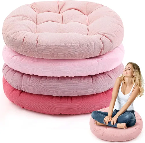 Miniatura 31 de Almohadas de suelo Jerify 22 x 22 Pulgadas Redondas Cuadradas Grandes Almohada de meditación para piso para aula Meditación para adultos Almohada