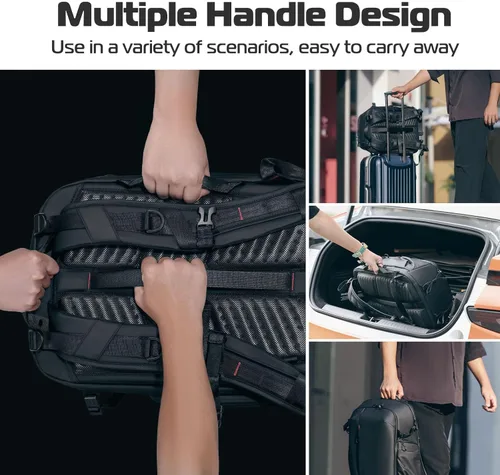 Miniatura 8 de ULANZI Mochila para Cámara Profesional, Bolsa de Fotografía Resistente al Agua, Estuche Antirrobo de Viaje para Fotógrafos, Cámara DSLR sin Espejo